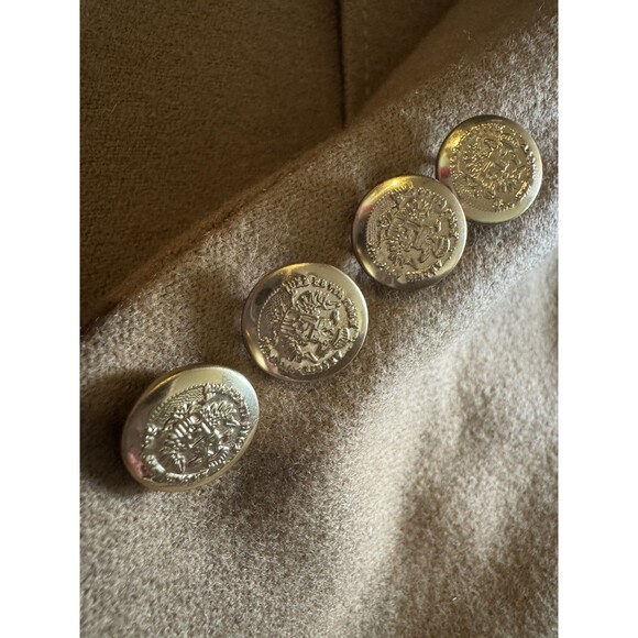 Vintage 1980s Bellamin 100% Pure Wool Camel Blazer Men’s 44 R• USA Made - Picture 12 of 14